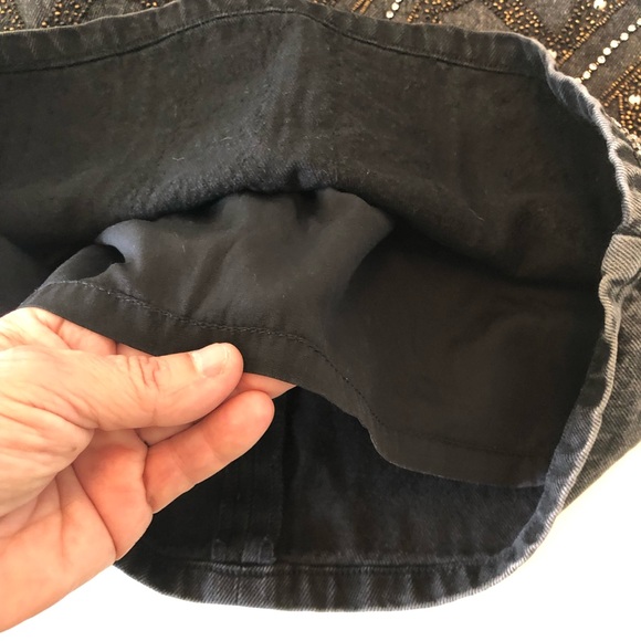 The Kooples Jeans Embellished Denim Mini Skirt Women’s Size Small, Koopl… - Picture 11 of 15